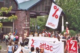 Contre-sommet du G8 à Annemasse, organisé par ATTAC en 2003