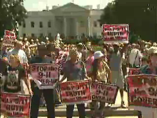 Mouvement pour la vérité à Washington, devant la Maison Blanche