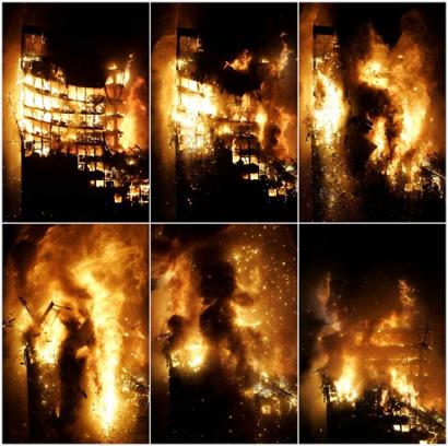 Incendie dans la tour Windsor à Madrid